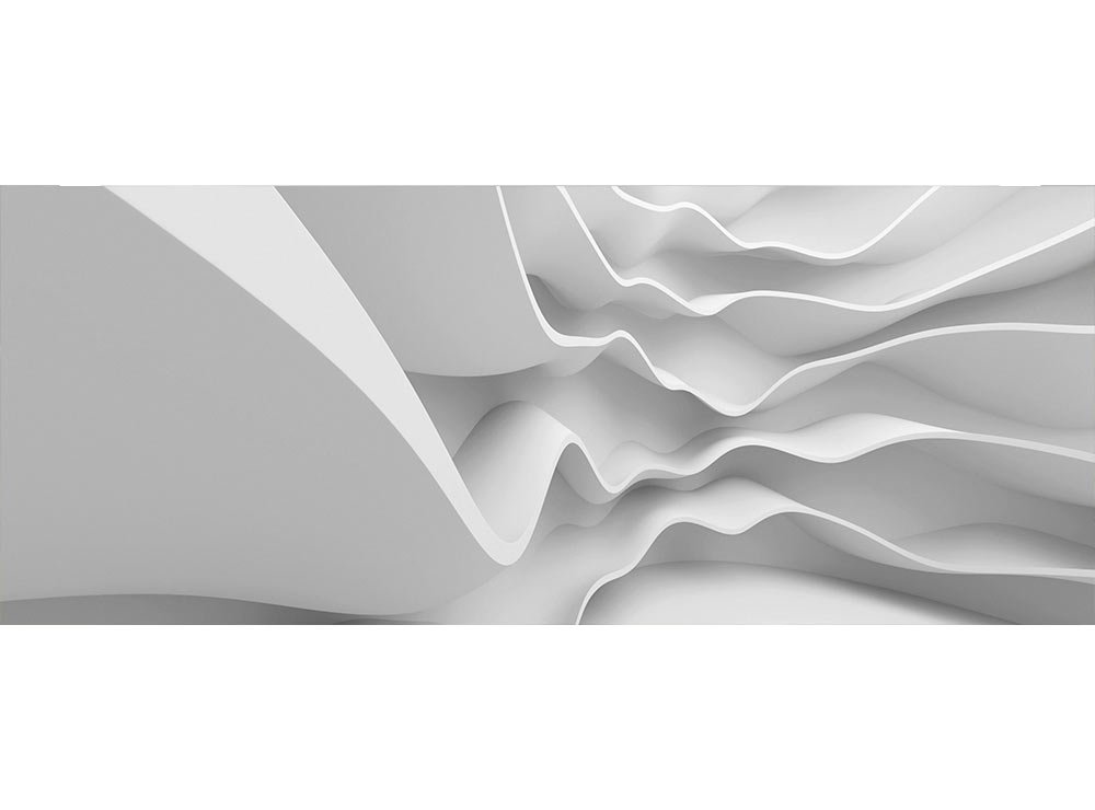 Vliesová fototapeta 3D futuristická vlna 375 x 150 cm panoramatická + lepidlo zdarma / MP-2-0295 vliesové fototapety na zeď DIMEX