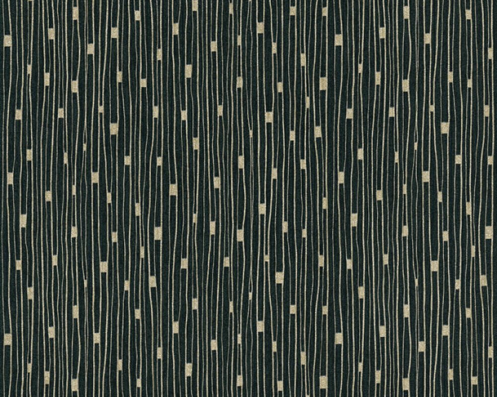 Vliesová tapeta retro černá, metalická 388224 / Tapety na zeď 38822-4 BOS - battle of style (0,53 x 10,05 m) A.S.Création