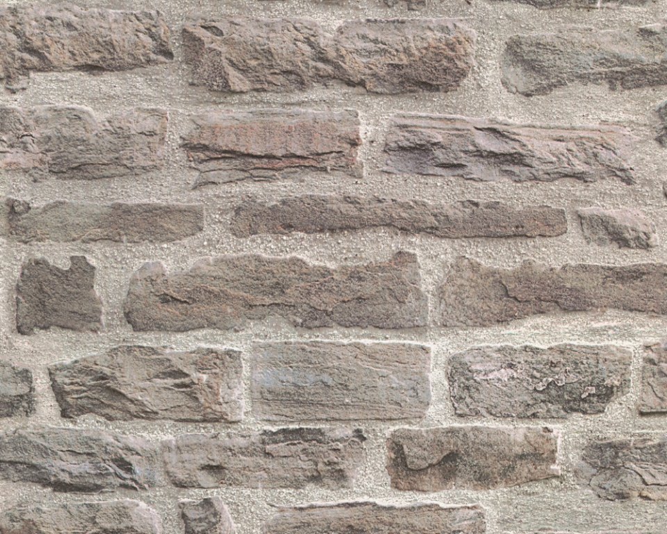 Vliesová tapeta na stěnu hnědošedý kámen 31944-1 / Tapety na zeď 319441 Wood´n Stone 2 (0,53 x 10,05 m) A.S.Création