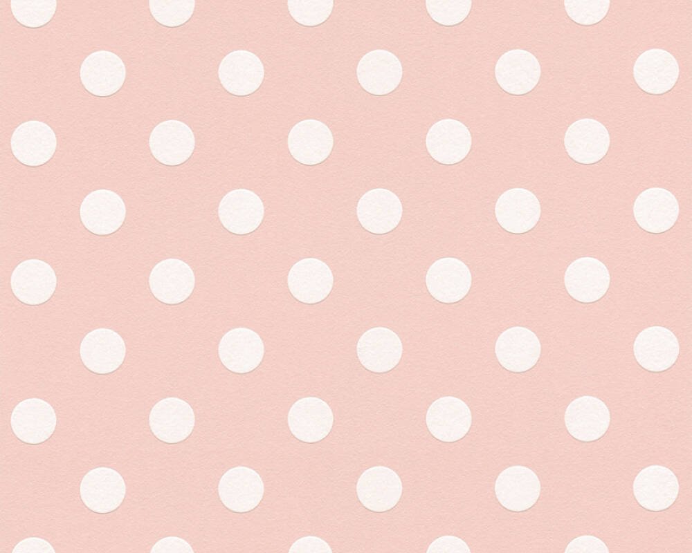 Dětská vliesová tapeta 36934-3 růžová, bílé puntíky / Vliesové tapety pro děti 369343 Boys and Girls 6 (0,53 x 10,05 m) A.S.Création