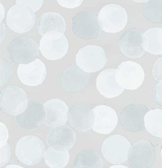 Transparentní samolepící tapeta vitrážní na sklo, průsvitná, bílá kolečka 45 cm, metráž 13551 / samolepící tapety Julia White Vitrodecor Gekkofix