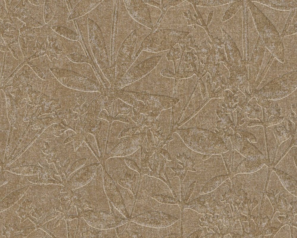 Vliesová tapeta 3D květinový vzor, strukturovaná, béžová, hnědá, oranžová 389246 / 38924-6 Tapety na zeď Terra (0,53 x 10,05 m) A.S.Création