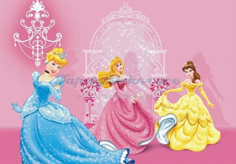 Fototapeta Princezny FTDNM-5206 / Fototapety pro děti Disney (160 x 110 cm) AG Design