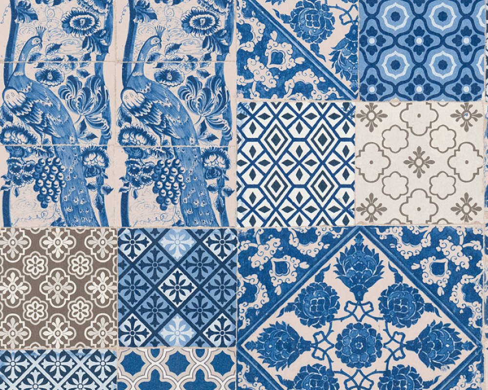 Moderní vliesová tapeta obklady, mozaika 36923-1 / vliesové tapety na zeď kachličky azulejos 369231 Metropolitan Stories (0,53 x 10,05 m) A.S.Création