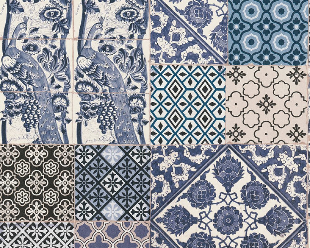 Moderní vliesová tapeta obklady, mozaika 36923-2 / vliesové tapety na zeď kachličky azulejos 369232 Metropolitan Stories (0,53 x 10,05 m) A.S.Création