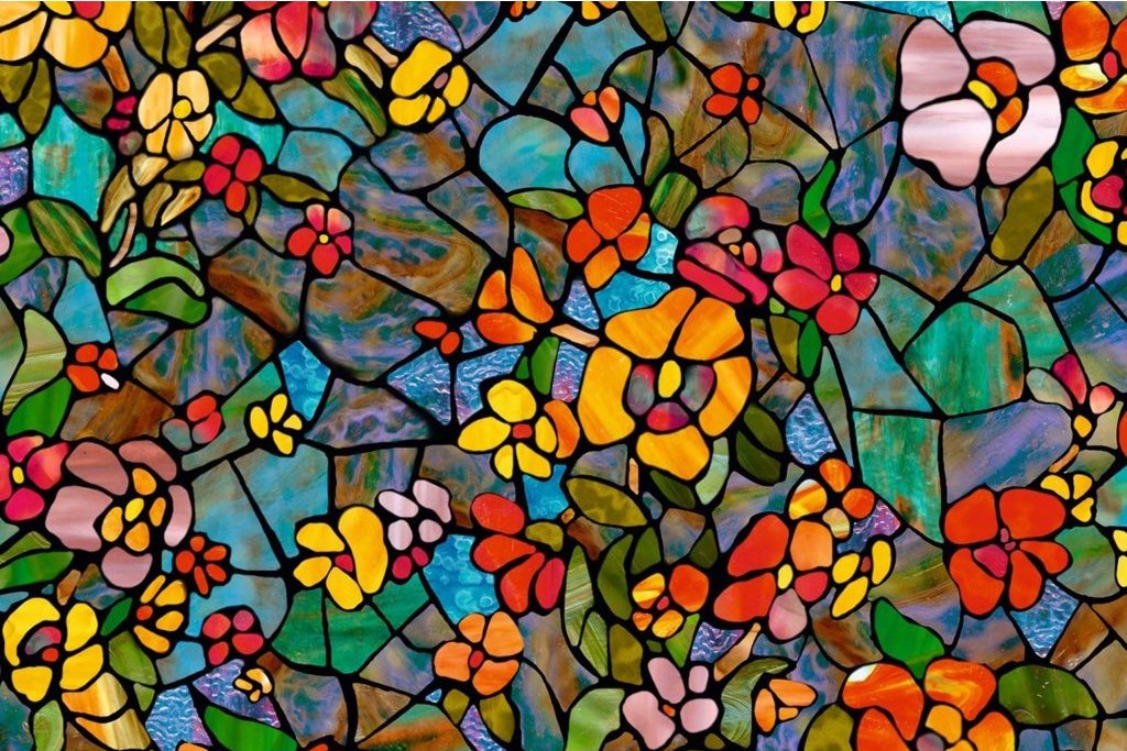 Samolepicí fólie benátská zahrada, transparentní, 45 cm x 2 m, 3460431 / samolepicí tapeta vitrážní Venetian Garden 346-0431 d-c-fix