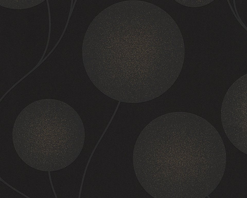 Moderní vliesová tapeta černá, metalická 30547-3 / Tapety na zeď 305473 Spot 3 AS (0,53 x 10,05 m) A.S.Création