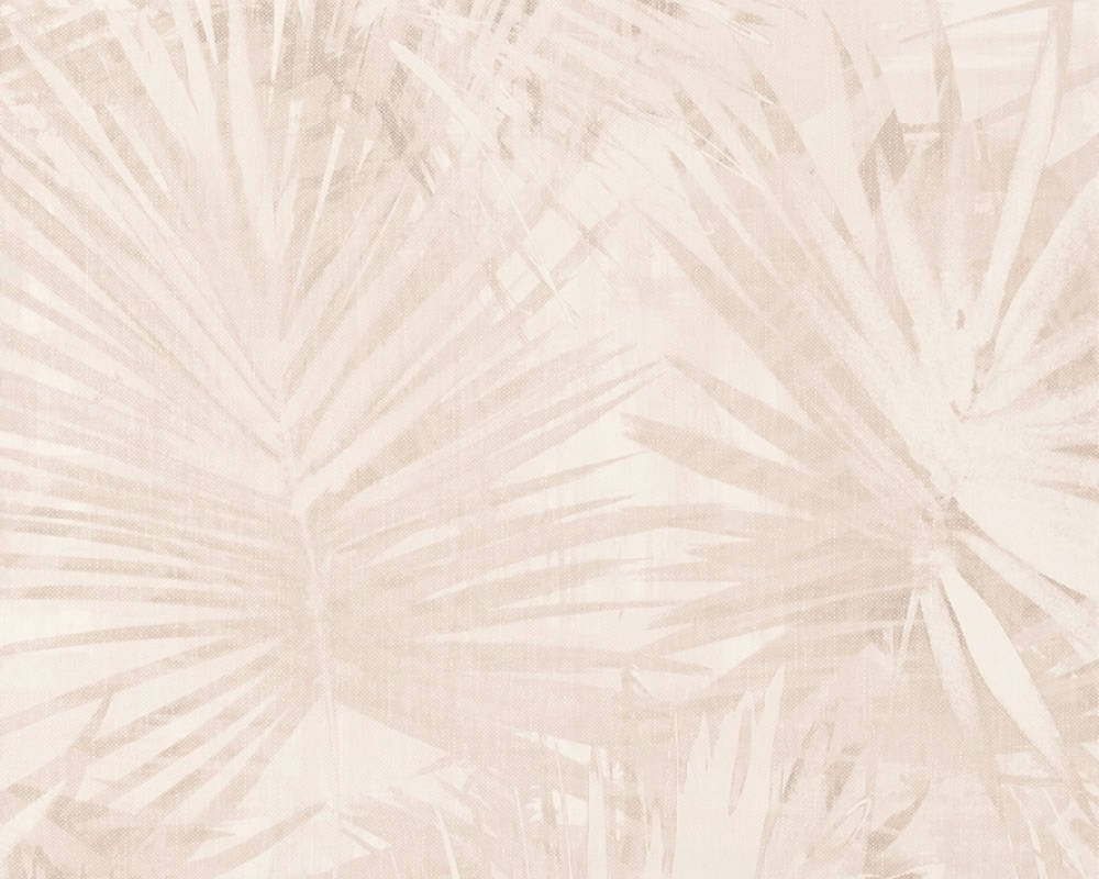 Vliesová tapeta 36385-2 béžová, krémová, palmové listy / Vliesové tapety na zeď 363852 Hygge (0,53 x 10,05 m) A.S.Création