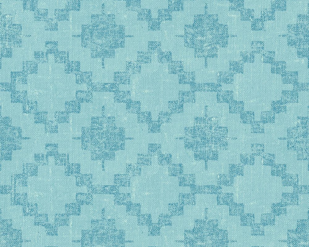 Vliesová tapeta 36375-4 etno, modrá / Vliesové tapety na zeď 363754 California (0,53 x 10,05 m) A.S.Création