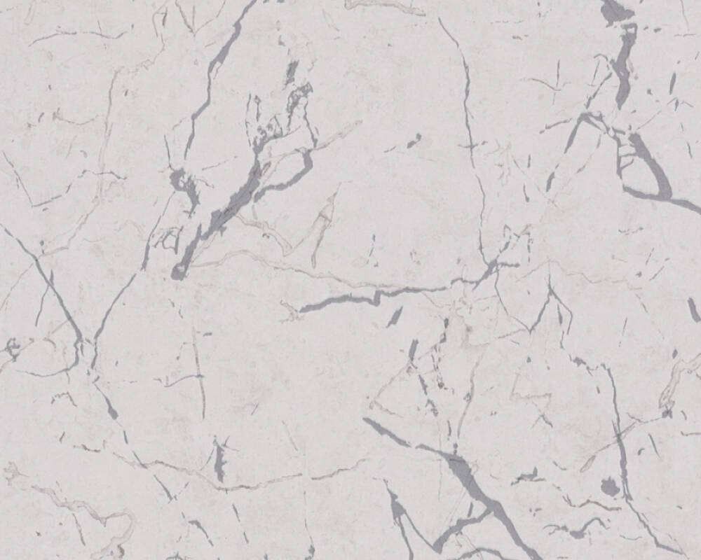 Vliesová tapeta mramor s lesklým efektem, šedá, bílá 378556 / Tapety na zeď 37855-6 Metropolitan Stories 2 (0,53 x 10,05 m) A.S.Création