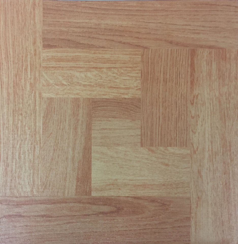 Samolepicí podlahové PVC čtverce dřevěné parkety (30,4 x 30,4 cm) DF0006 / samolepící vinylové podlahy - PVC dlaždice HCS deco