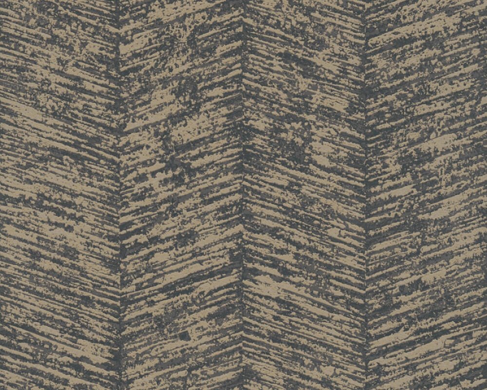 Vliesová tapeta grafická, etno šedá, černá, zlatá 386971 / Tapety na zeď 38697-1 My Home My Spa (0,53 x 10,05 m) A.S.Création