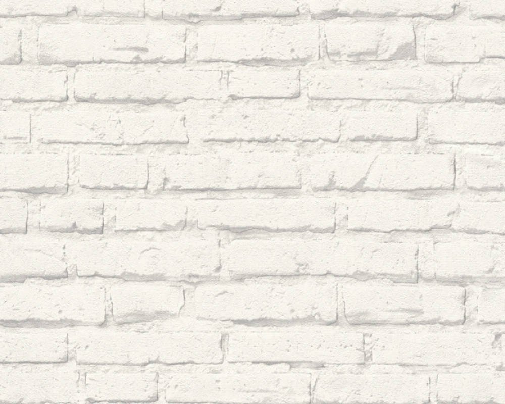 Vliesová tapeta 34399-2 bílé cihly / Tapety na zeď 343992 Wood´n Stone 2 (0,53 x 10,05 m) A.S.Création