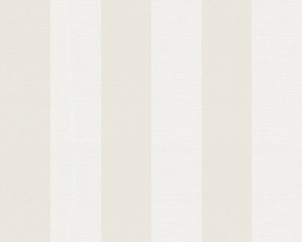 Vliesová tapeta béžové a bílé pruhy 314055 / Tapety na zeď 3140-55 Maison Charme (0,53 x 10,05 m) A.S.Création