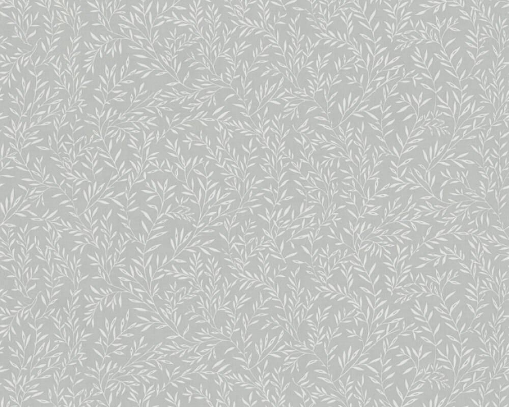 Vliesová tapeta rustikální, vinná réva, listy - šedá, bílá 390734 / Tapety na zeď 39073-4 Maison Charme (0,53 x 10,05 m) A.S.Création