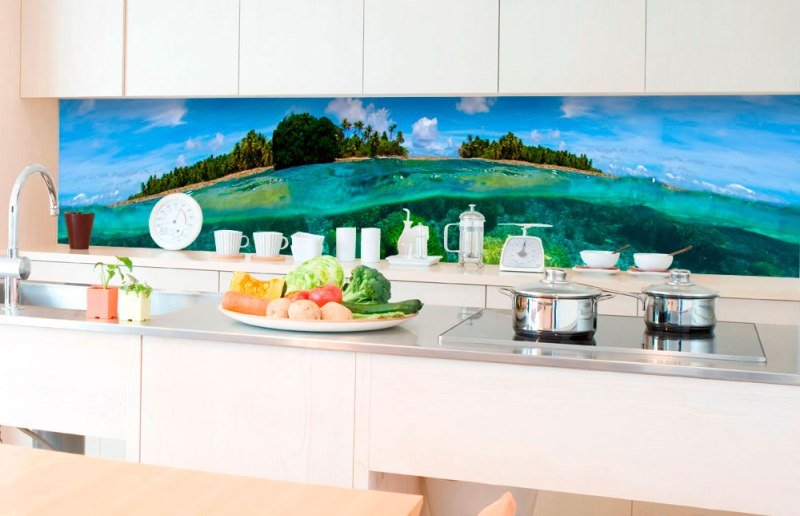 Fototapeta do kuchyně Korálový útes, 350 x 60 cm / KI-350-013 / samolepicí fototapety na kuchyňskou linku DIMEX