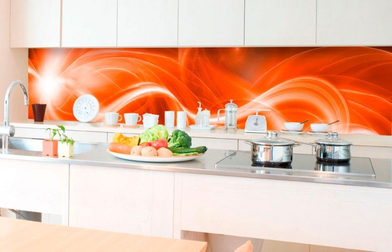 Fototapeta do kuchyně Oranžový abstrakt, 350 x 60 cm / KI-350-037 / samolepicí fototapety na kuchyňskou linku DIMEX