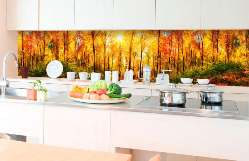 Fototapeta do kuchyně Slunečný les, 350 x 60 cm / KI-350-084 / samolepicí fototapety na kuchyňskou linku DIMEX