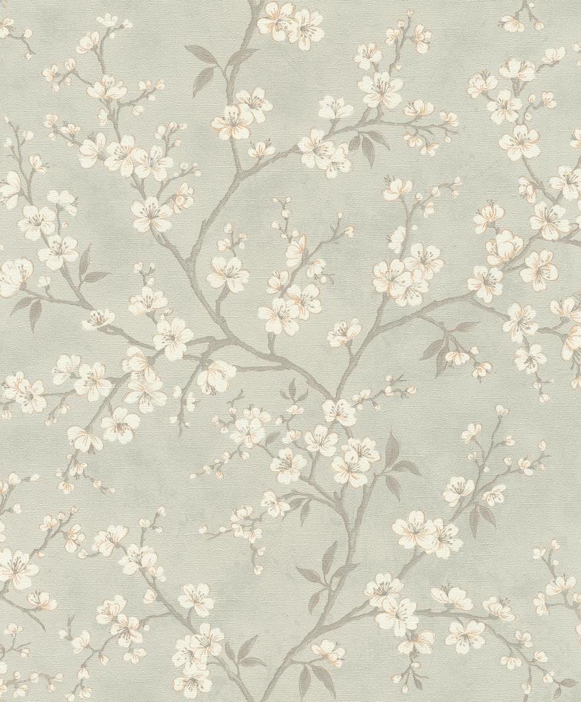 Vliesová tapeta drobné květy, šedá 456752 / Tapety na zeď Aldora IV (0,53 x 10,05 m) Rasch