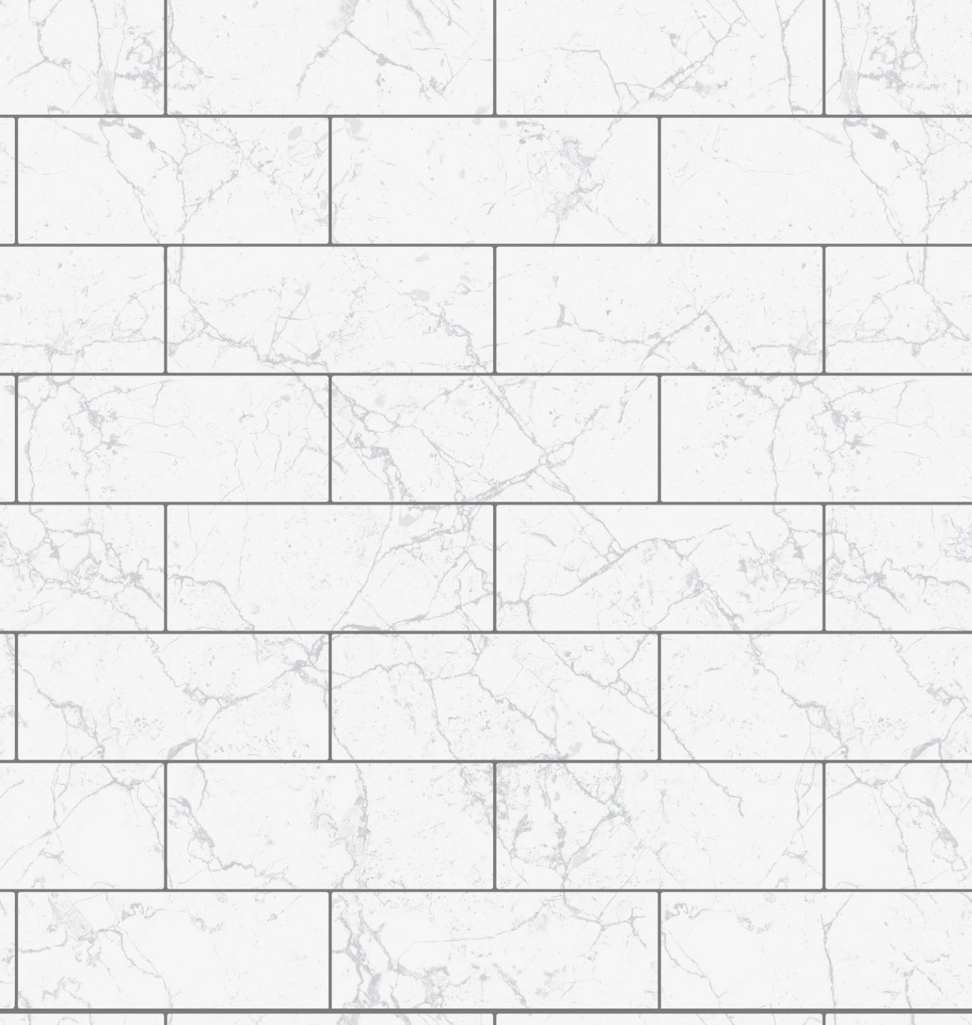 Stěnový obklad Ceramics bílé cihly s šedým mramorem 270-0175 šířka 67,5 cm, metráž / do kuchyně, koupelny vinylová tapeta na metry 2700175 D-c-fix