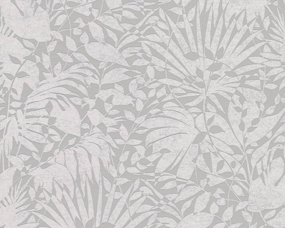 Vliesová tapeta rostliny šedá, stříbrná 388312 / Tapety na zeď 38831-2 BOS - battle of style (0,53 x 10,05 m) A.S.Création
