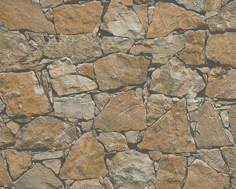 Vliesová tapeta kamenná zeď 95863-1 / Vliesové tapety na zeď 958631 Wood´n Stone 2 (0,53 x 10,05 m) A.S.Création