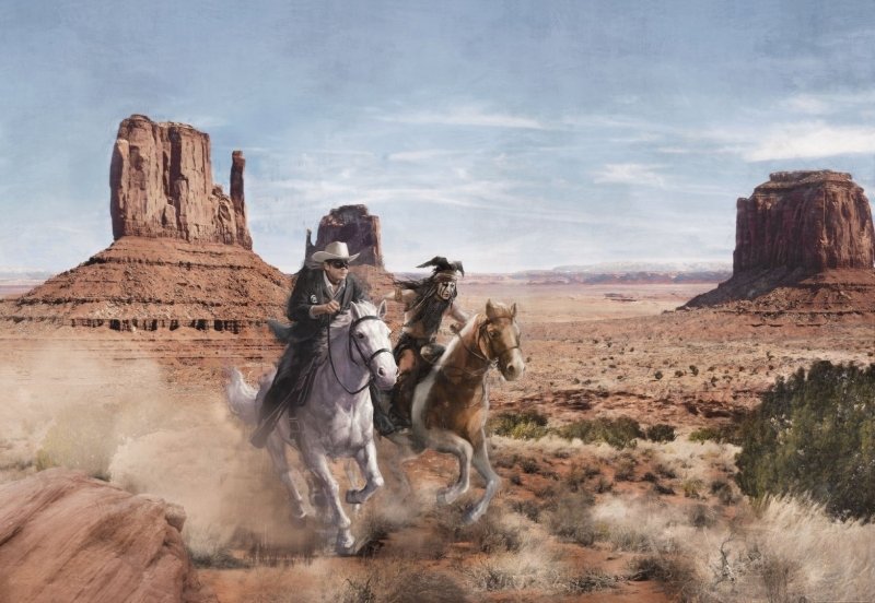 Dětská fototapeta 8 dílná Disney Lone Ranger 8-473 / Dětské fototapety Komar (368 x 254 cm)