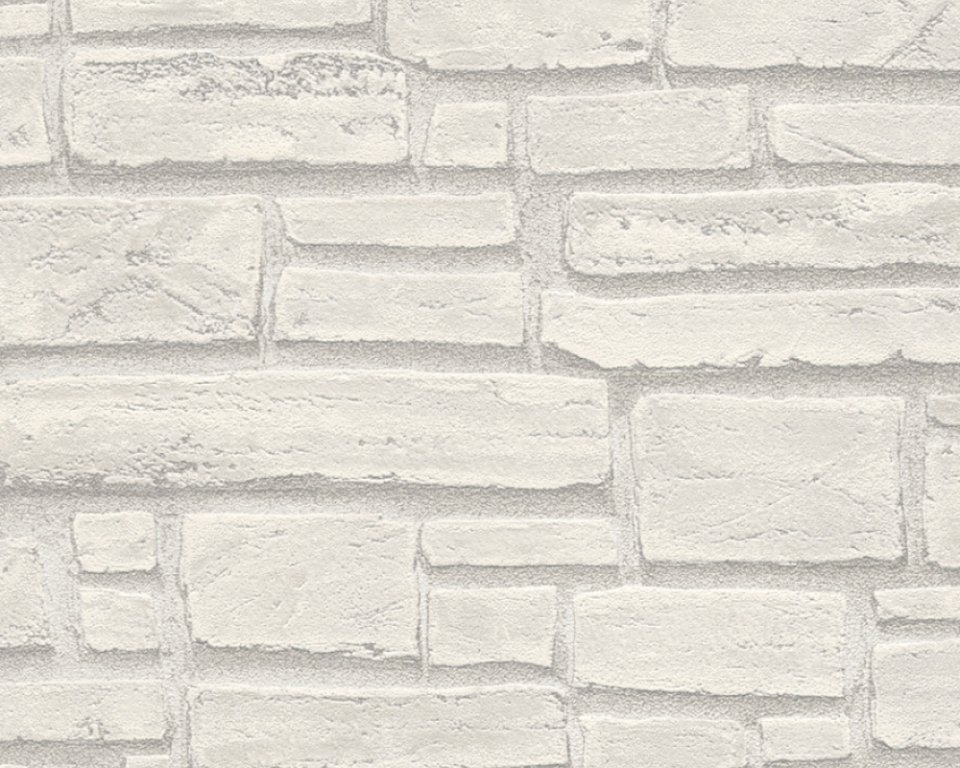 Vliesová tapeta bílo šedé cihly 6623-16 / Tapety na zeď 662316 Wood´n Stone 2 (0,53 x 10,05 m) A.S.Création