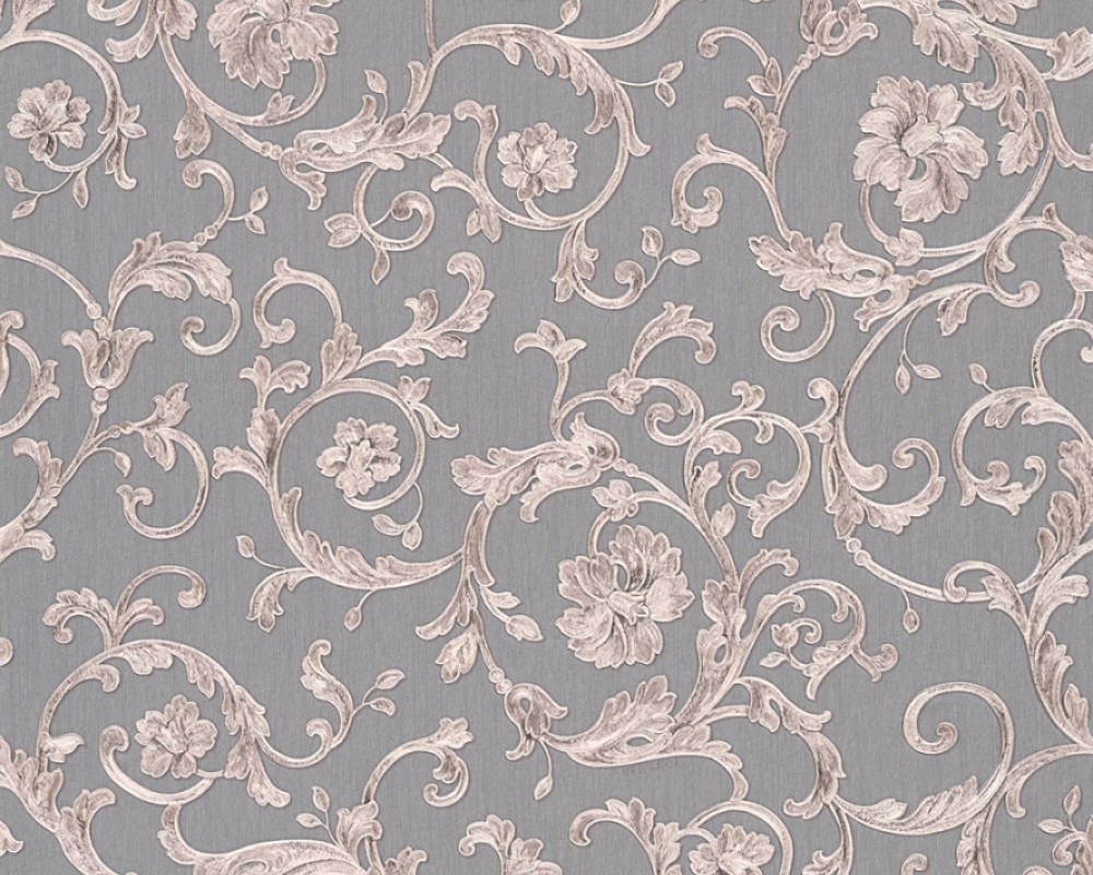 Luxusní zámecká vliesová tapeta 34326-5 šedá fialová / Tapety na zeď 343265 Versace 3 (0,70 x 10,05 m) A.S.Création