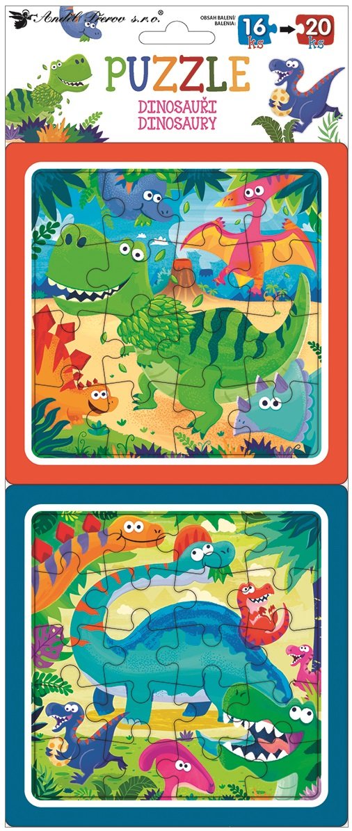 Puzzle pro děti dinosauři 15080 / rozměr 15 x 15 cm Room Decor