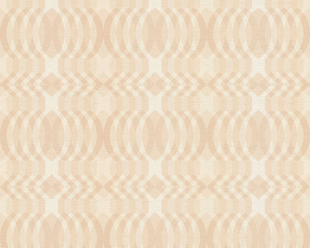 Vliesová tapeta retro, geometrická - béžová, krémová 395345 / Tapety na zeď 39534-5 retro Chic (0,53 x 10,05 m) A.S.Création